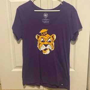 Women’s 47 LSU Tigers t-shirt size large
